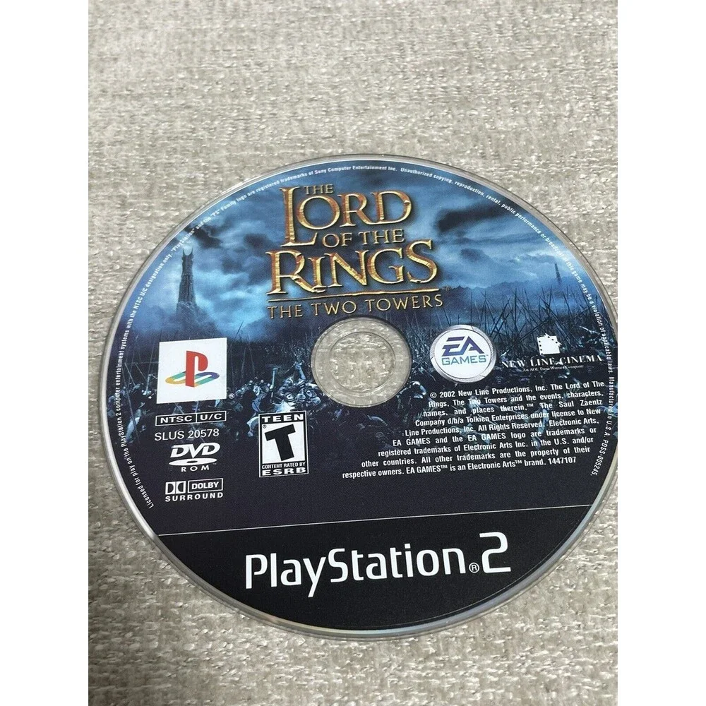 The Lord of the Rings: The Two Towers (PlayStation 2) - Disc Only